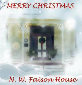 Christmas open house set Dec. 2 at Faison House