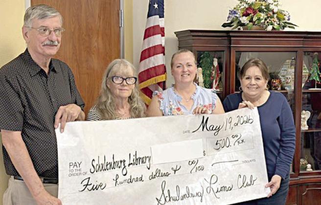 Lions Club gives to library’s summer reading program