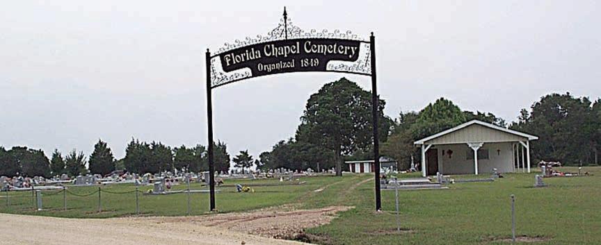 The entrance gate to Florida Chapel Cemetery, named by Stephen Townsend for the state where he met his wife and started his family. – Courtesy of Fayette Heritage Museum &amp;amp; Archives