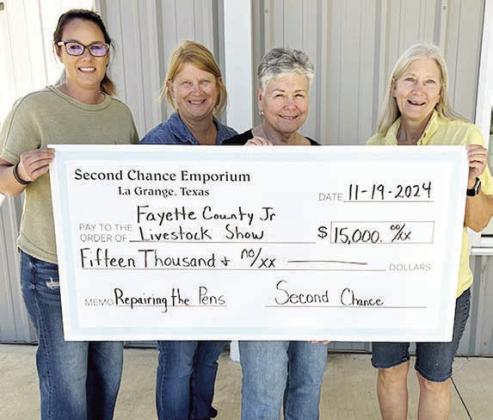 Second Chance donates to FCJLS