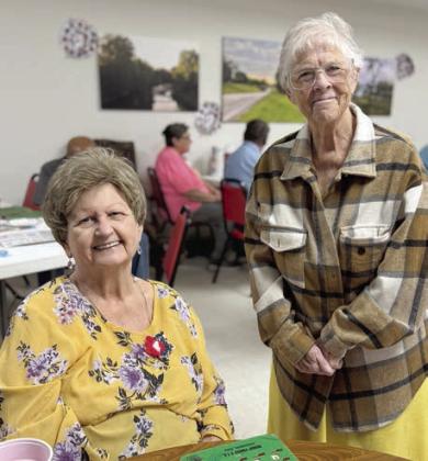 Visitor – Senior Connections had a special treat on Wednesday, July 2 as Judy Klesel (left), a member who has moved to Katy, came for a visit. Klesel is shown with Jenelle Heaton (right).