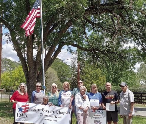DAR/SAR flag display honorees for April