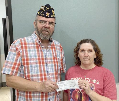 Legion donates toward items for veterans