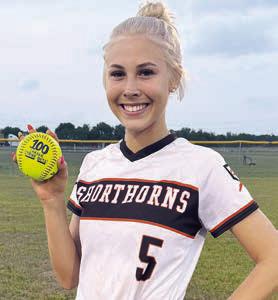 In her five innings in the circle against Louise Friday, Kinley Tillery reached 100 strikeouts in her high school career.
