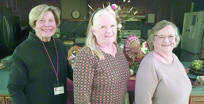 Hostesses were (from left) Nova Stonecipher, Janet Murphy, Carolyn Neely and (not shown) Shirley Winkelman.