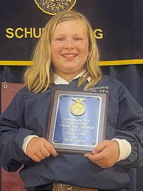 Outstanding Jr. FFA Member – Olivia Otto