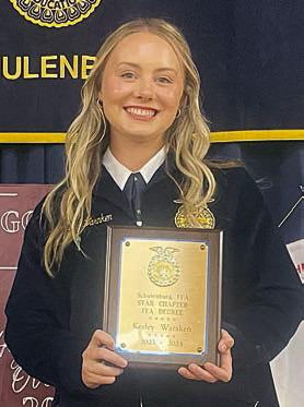 Outstanding Star Chapter FFA Degree – Keeley Warnken