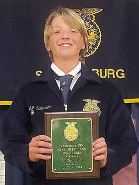 Outstanding Star Green hand FFA Degree – LJ Schindler