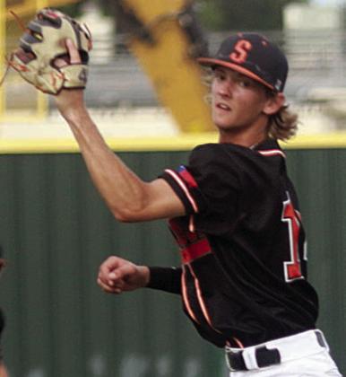 Pitcher Connor Lichnovsky fields a come-backer to end the bottom of the fourth inning. Sticker Photo By Darrell Vyvjala