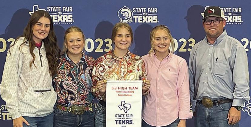 FFA team places third overall in State Fair livestock judging