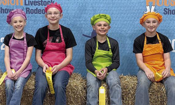 5th Place Junior Healthy Dessert – “Cooking Crayons” (from left) Addi Murphy, Kennedy Kaspar, Creed Kulhanek and Carolina Krebs.
