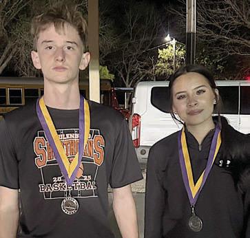 JAMISON BENNETT &amp;amp; PERLA MARTINEZ 2nd Place Varsity Mixed Doubles