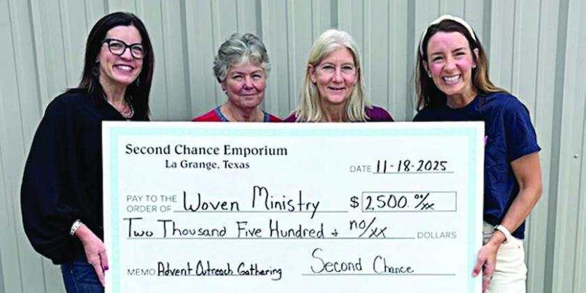 Second Chance donates to Woven Ministry