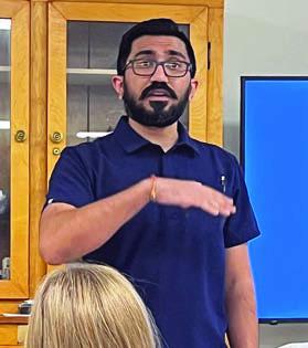 Lunch-and-learn speaker on Monday, Oct. 16 was Dr. Hiren Korat, DMD, local dentist.