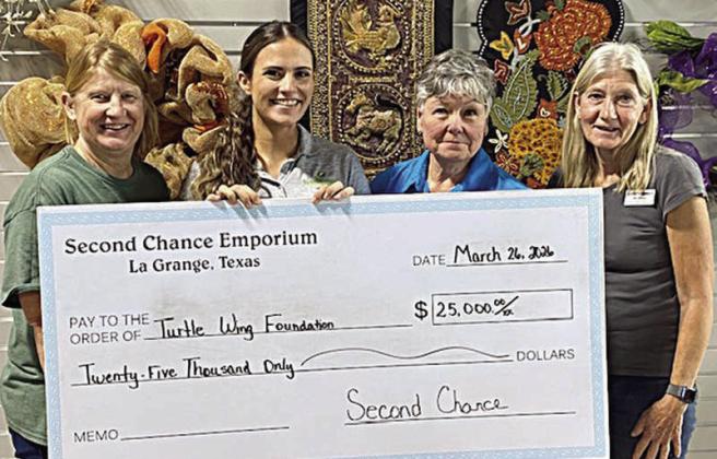 Second Chance donates $25,000 to Turtle Wing