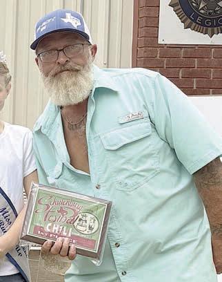 Local Chili 1st Place – “Coal-holics,” represented by Justin Kelly (above). 2nd Place – “Team Baumgarten” - Trina Baumgarten. 3rd Place – “Chiefs Cookers” - Kyle Taylor. Sticker Photo By Layne Vyvjala