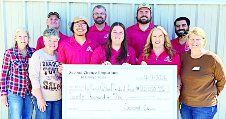 Second Chance donates $20,000 to Camp Lone Star
