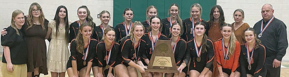 The Lady Horn volleyball team reached the state semifinals for the third time in four years, commemorated in the Nov. 27 issue. Sticker File Photo