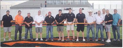 A ribbon cutting was held to mark the first public event at the renovated David Husmann Memorial Stadium, as reported in the Sept. 4 issue. Sticker File Photo