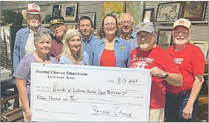 Second Chance gives to La Grange Railroad Depot