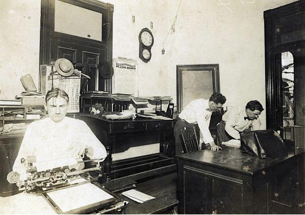 Fayette County Courthouse interior. Photo Courtesy of Fayette Library &amp; Archives