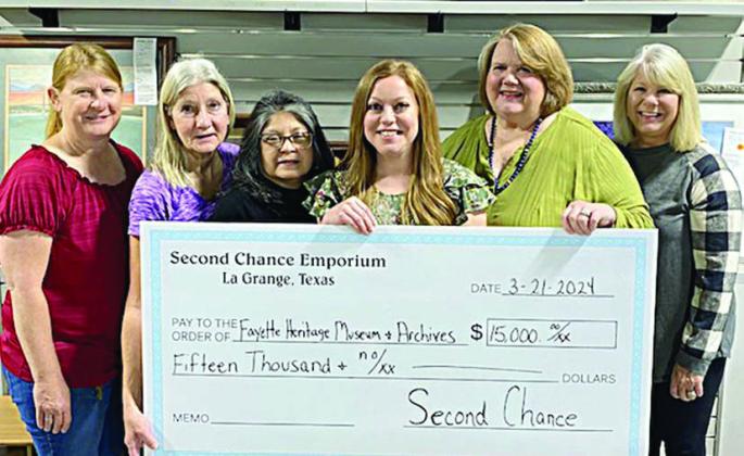 Second Chance gives to museum/archives