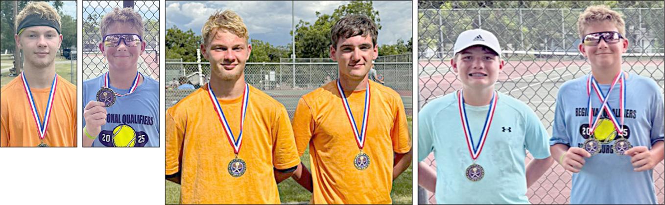 Locals earn first-place medals at Hallettsville tennis tourney