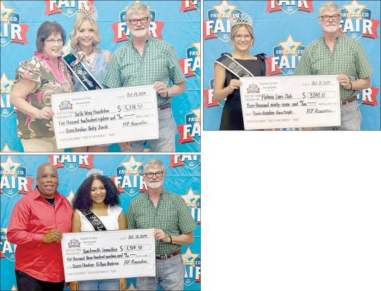 Fair Association presents checks