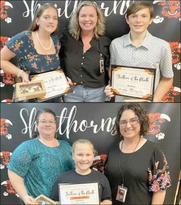 Students of the month at SISD