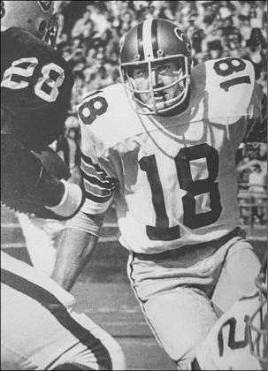 Hugo Hollas in action with the Saints against the Raiders.