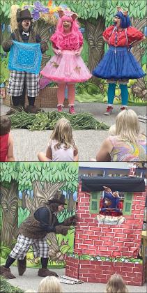 Storybook Theatre of Texas performs at local library. Sticker Photos By Darrell Vyvjala