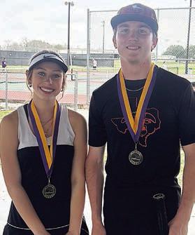 Brennan Chudej &amp; Nick Goode – 1st, JV mixed doubles.