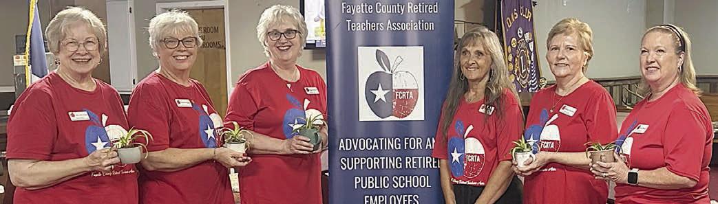 2026-27 officers are (from left) treasurer Chris Morrison, secretary Terri Wagner, president Peggy Halamicek, installing officer Melanie Mica-TRTA District 13 first vice president, second vice president Marian Tajchman and first vice president Lisa Slinkard.