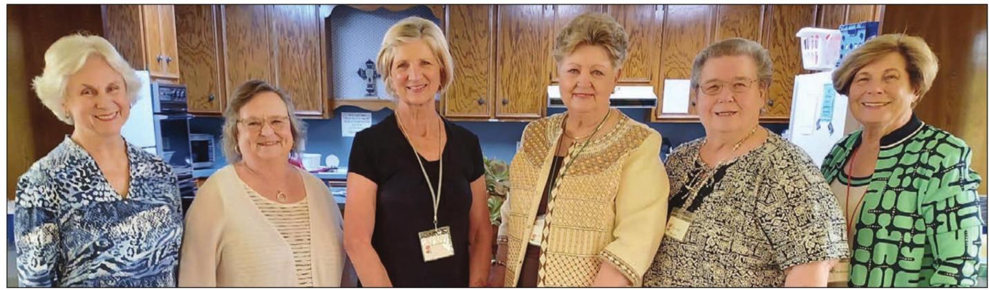 OFFICERS – Schulenburg Garden Club officers for 2021-22 are (from left) Delia Jurica, parlimentarian; Carolyn Neely, corresponding secretary; Julie Clements, treasurer; Patricia Greeson, vice president; Janet Kobza, president; and Nova Stonecipher, recording secretary.