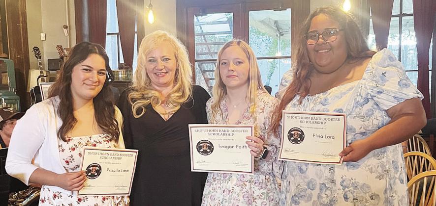 SISD Band Boosters recognize scholarship recipients, senior band members