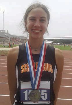 Meredith Magliolo won the silver medal in the high jump at the state track meet, which was covered in the May 19 issue.