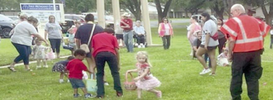 OVER 100 adults and children came to the First Methodist Church for the Easter activities on Saturday, March 30.