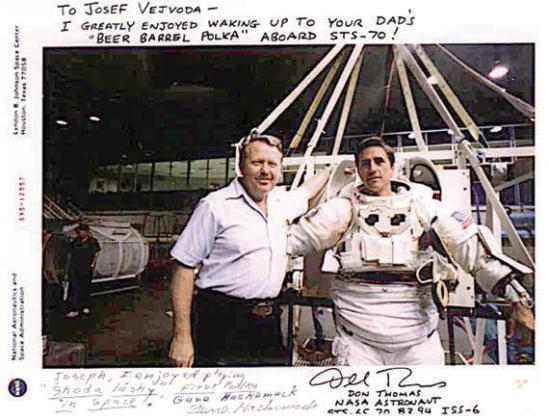 Photo TAKEN during Astronaut Don Thomas’ zero-gravity training at NASA.