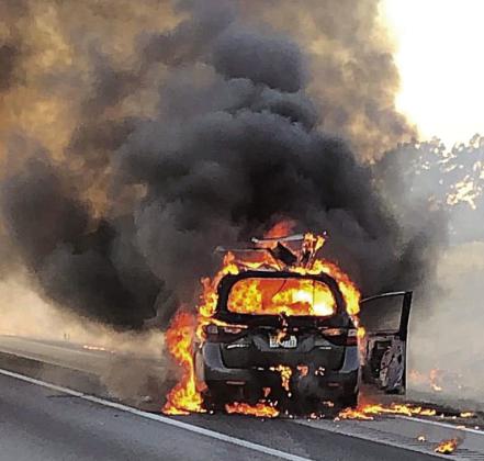 Vehicle fire shuts down I-10 westbound