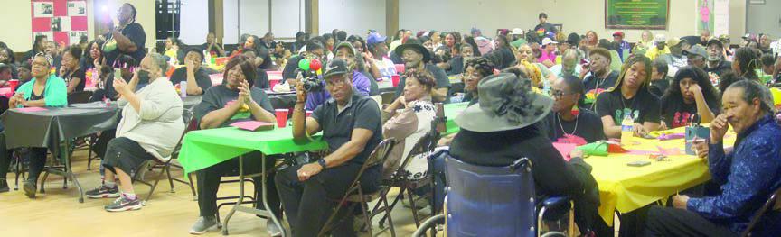 Nearly every seat was filled for Saturday’s Black History Month Celebration program at Schulenburg Hall. Sticker Photo By Darrell Vyvjala