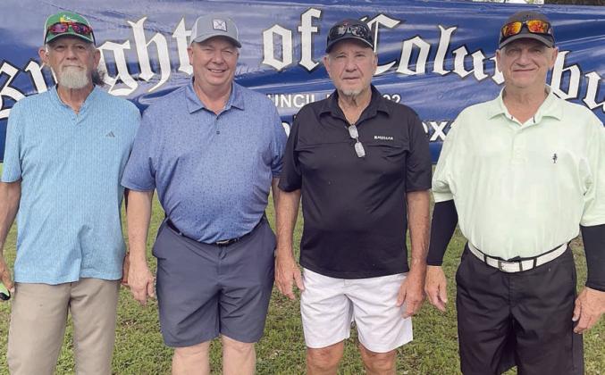 1ST FLIGHT: 1st Place – 14 under par (58) From left: Hugo Garza, Stanley Pesek, Mark Besetzny, and Mike Vacek.