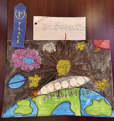 Zoe Barnett’s poster – 1st place winner in grades 1-2 from Schulenburg Elementary School.