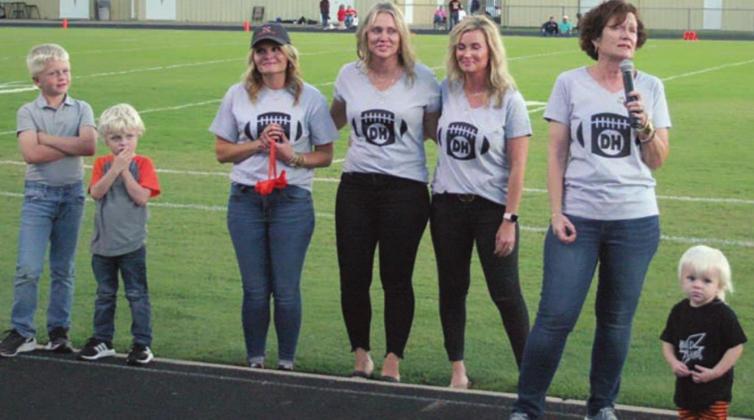 New scoreboard signage dedicated to honor David Husmann