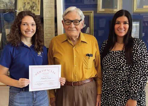 Inaugural Wanda Johnson Beaudry Stanzel Memorial Scholarship presented
