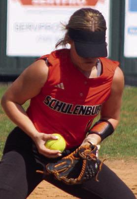 Third baseman Hailey Kahlden fields a grounder.