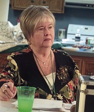 Speaker Bonnie Baker discussed horticulture entries in preparation for the Garden Club flower show on Wednesday, April 23.