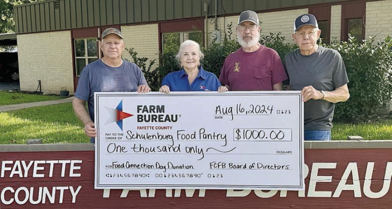 Fayette County Farm Bureau donates to Food Pantry