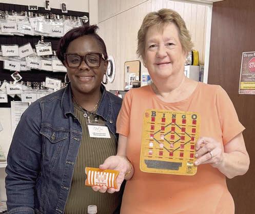 Senior Connections bingo winner