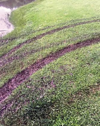 Damage by UTV reported at Frisch Auf! golf course
