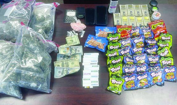 Numerous drugs were confiscated after the Fayette County Narcotics Unit executed a search warrant at Carter Motel in La Grange, including ecstasy, THC products, marijuana, cocaine and promethazine with codeine. Also located were scales, drug packaging materials and cash.